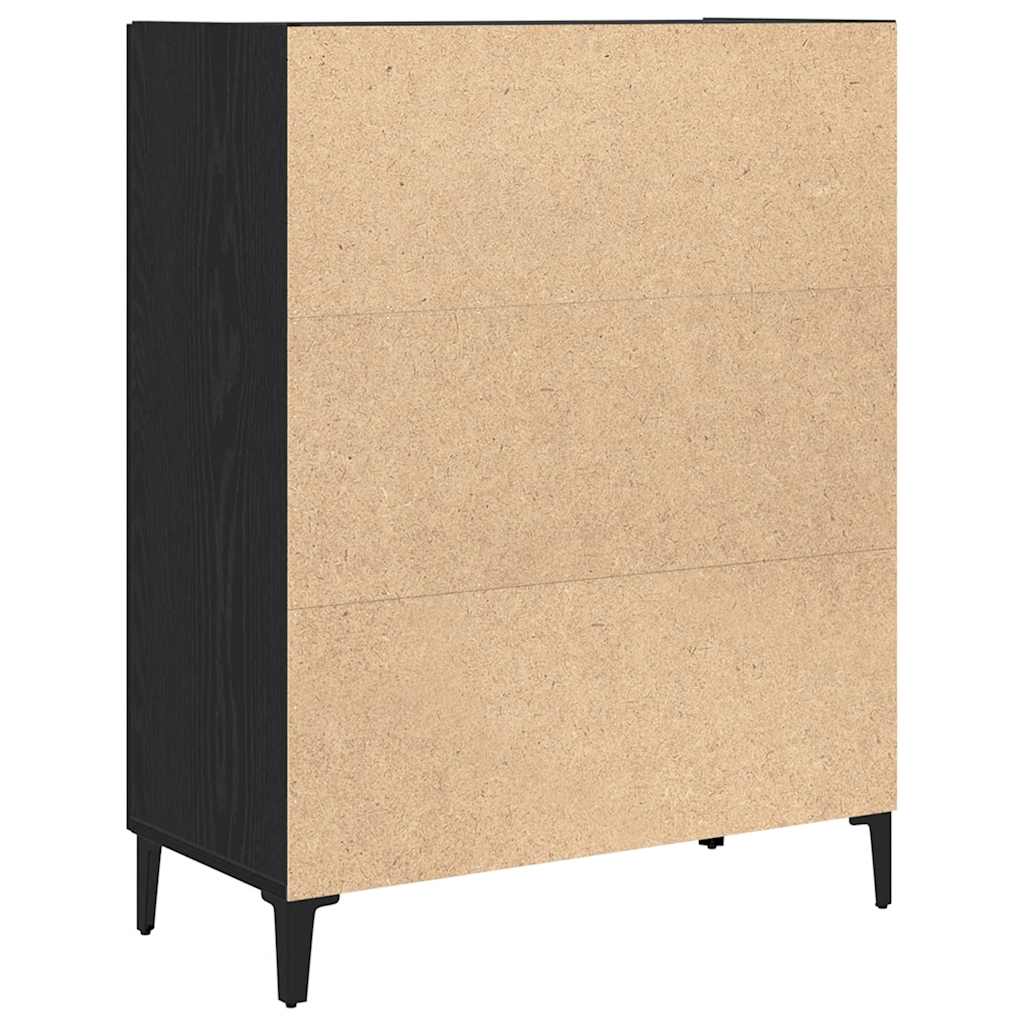 Komoda crni hrast 69,5x34x90 cm Inženirsko drvo