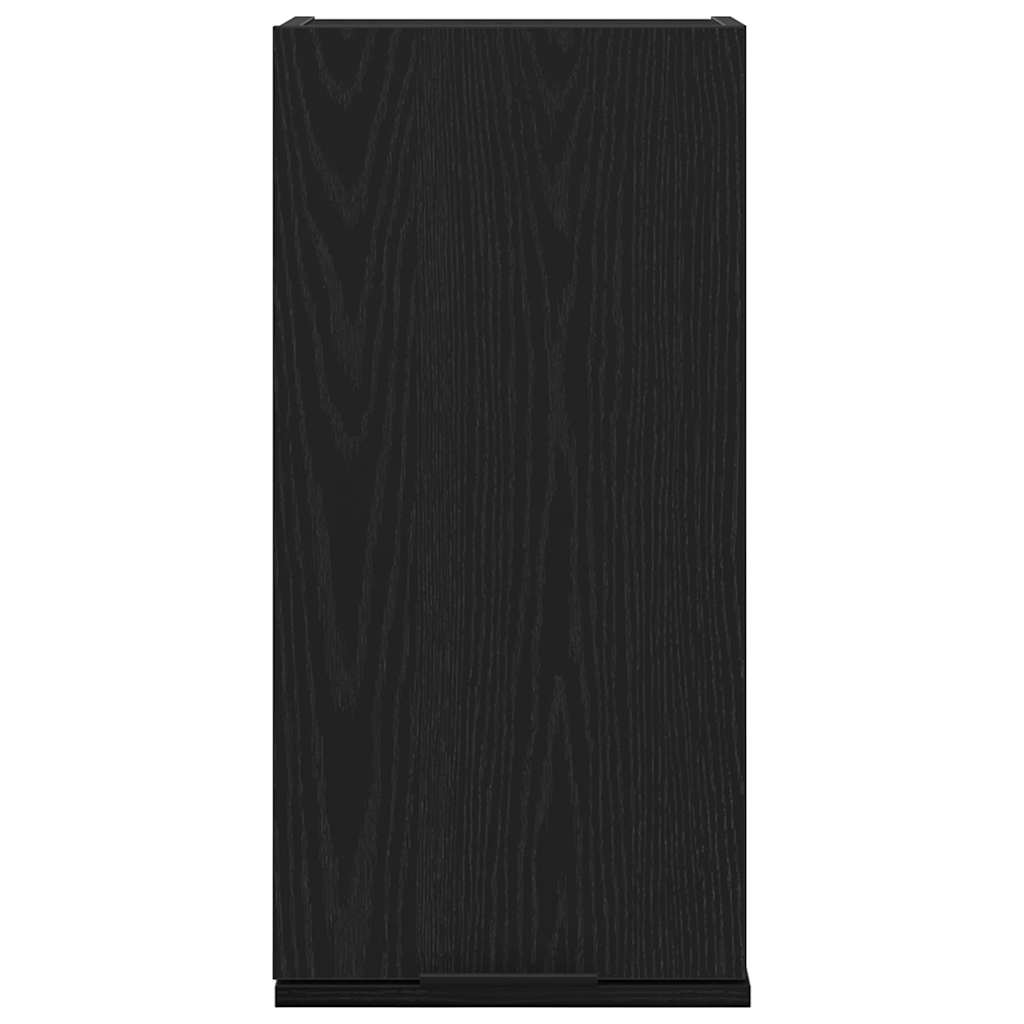 Zidni ormarić crni hrast 32x20x67 cm inženjerski drvo