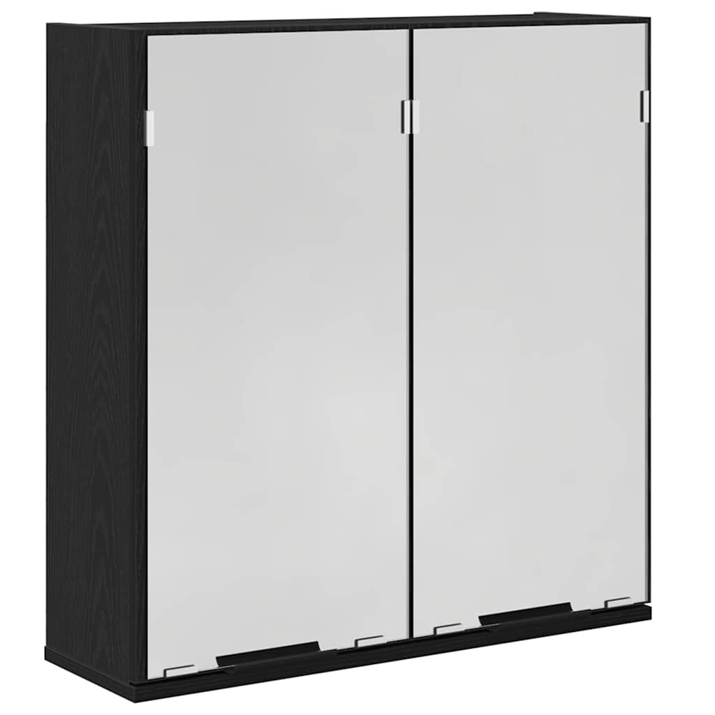 Ogledalo ormar Crni hrast 64 x 20 x 67 cm Konstruirano drvo
