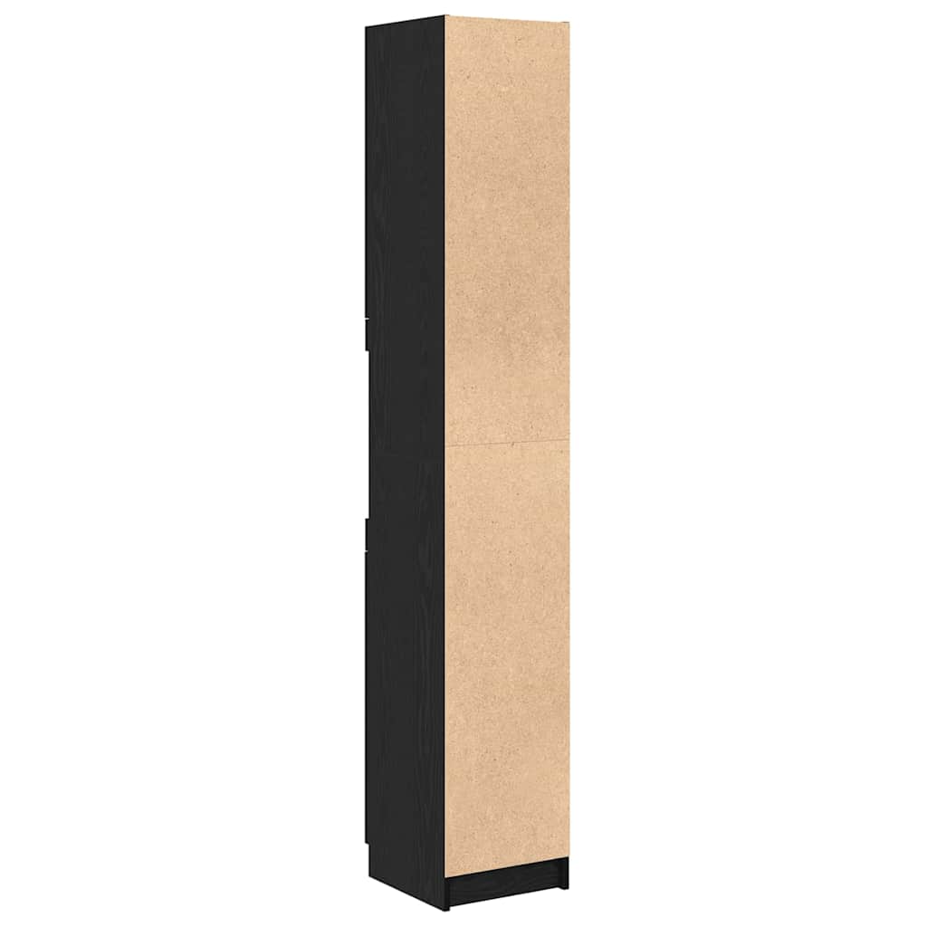 Kupaonski ormar s policom Crni hrast 32 x 34 x 188,5 cm