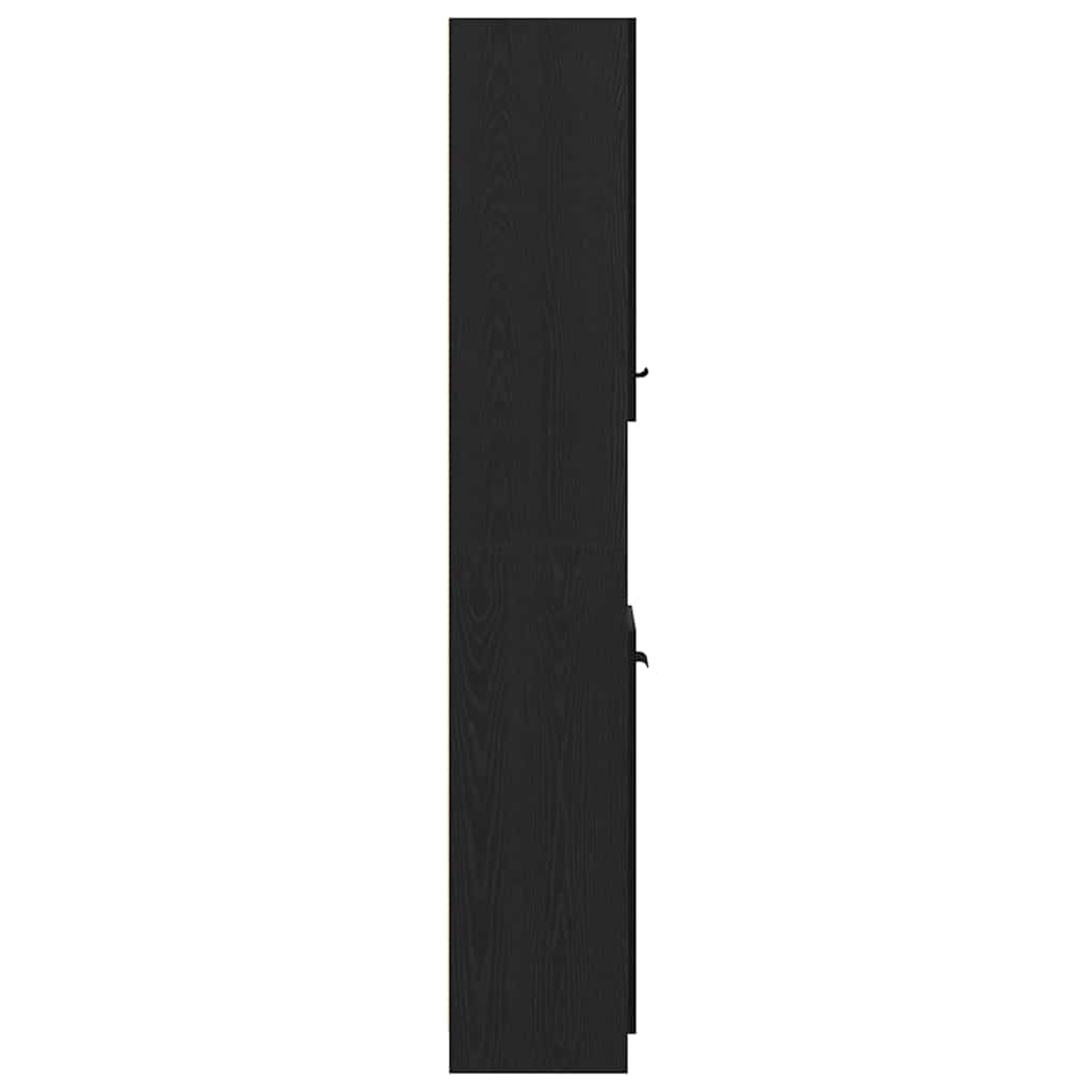 Kupaonski ormar s policom Crni hrast 32 x 34 x 188,5 cm