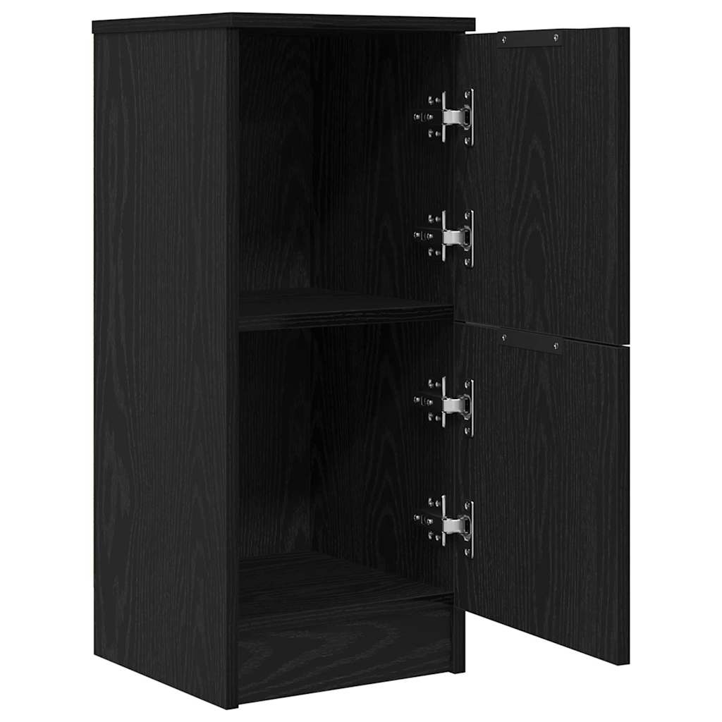 Kreveta 2 pcs Crni hrast 30 x 30 x 70 cm Konstruirano drvo