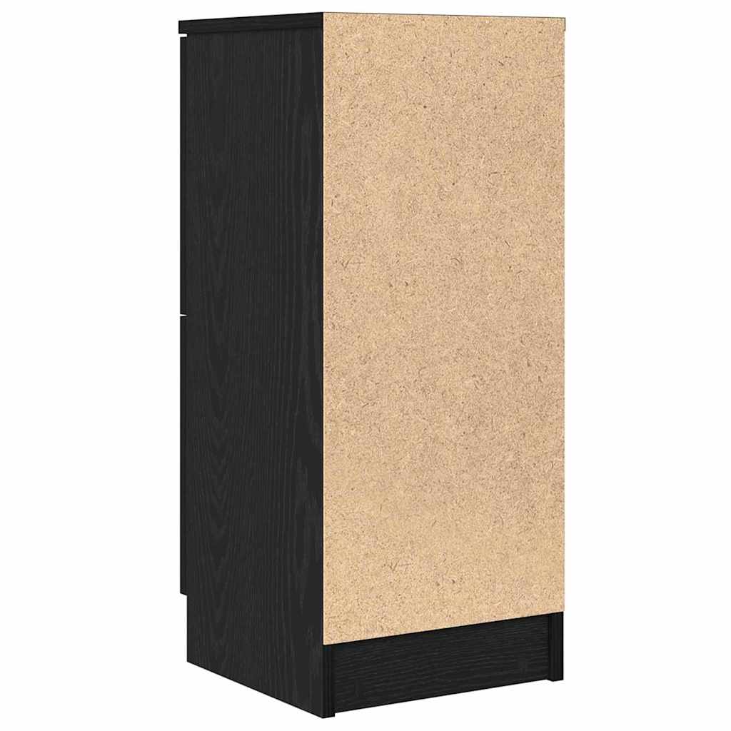 Kreveta 2 pcs Crni hrast 30 x 30 x 70 cm Konstruirano drvo