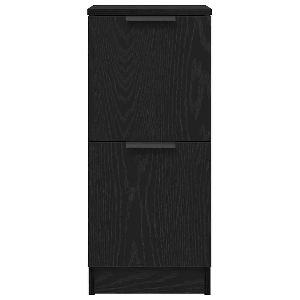 Kreveta 2 pcs Crni hrast 30 x 30 x 70 cm Konstruirano drvo