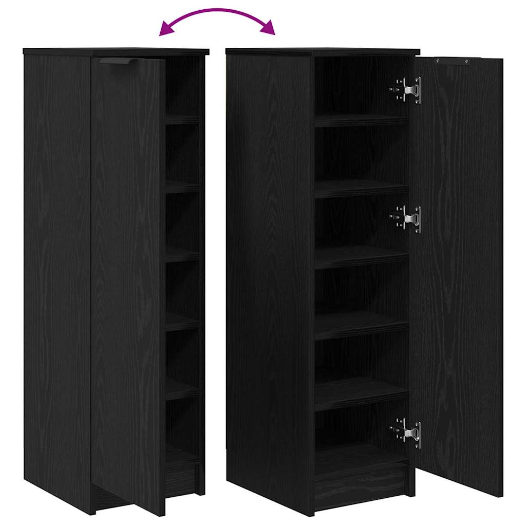 Ormar za cipele Crni hrast 29,5 x 35 x 101 cm Konstruirano drvo