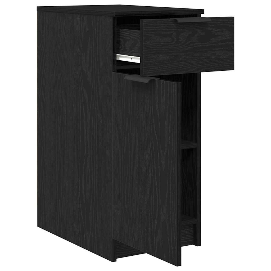 Uredski ormar Crni hrast 33 x 50 x 75 cm Konstruirano drvo