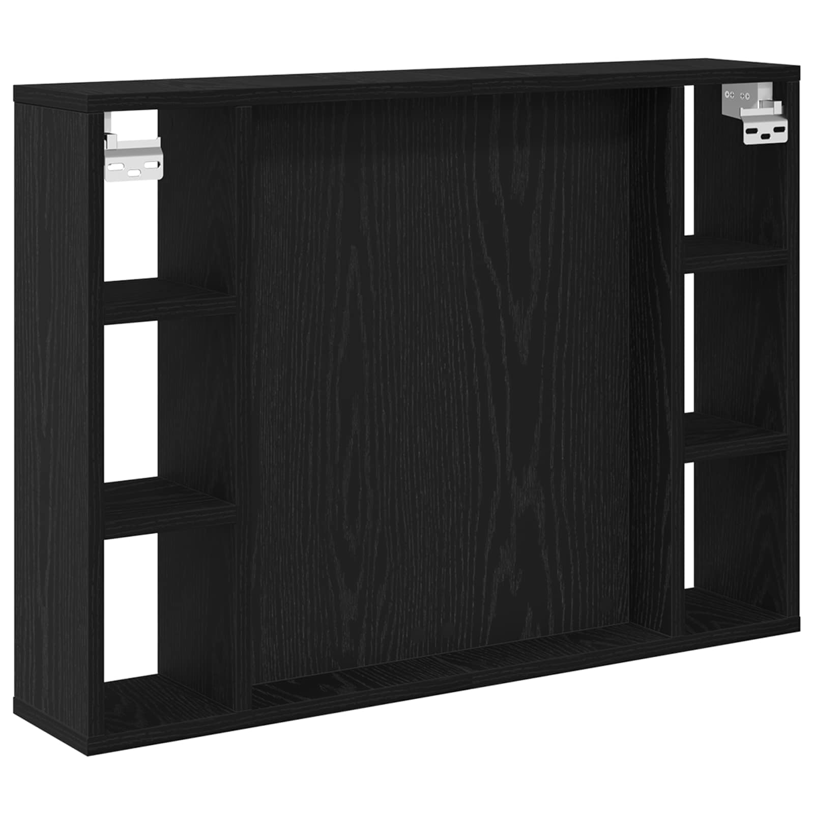 Ogledalo ormar Crni hrast 76 x 15 x 55 cm Konstruirano drvo