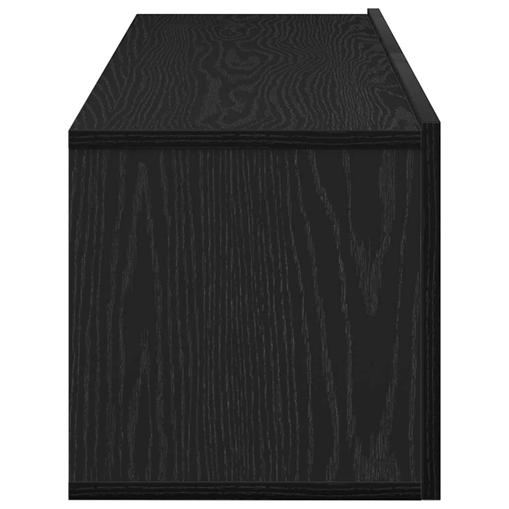 TV ormar 2 pcs Crna 100 x 30 x 30 cm Konstruirano drvo