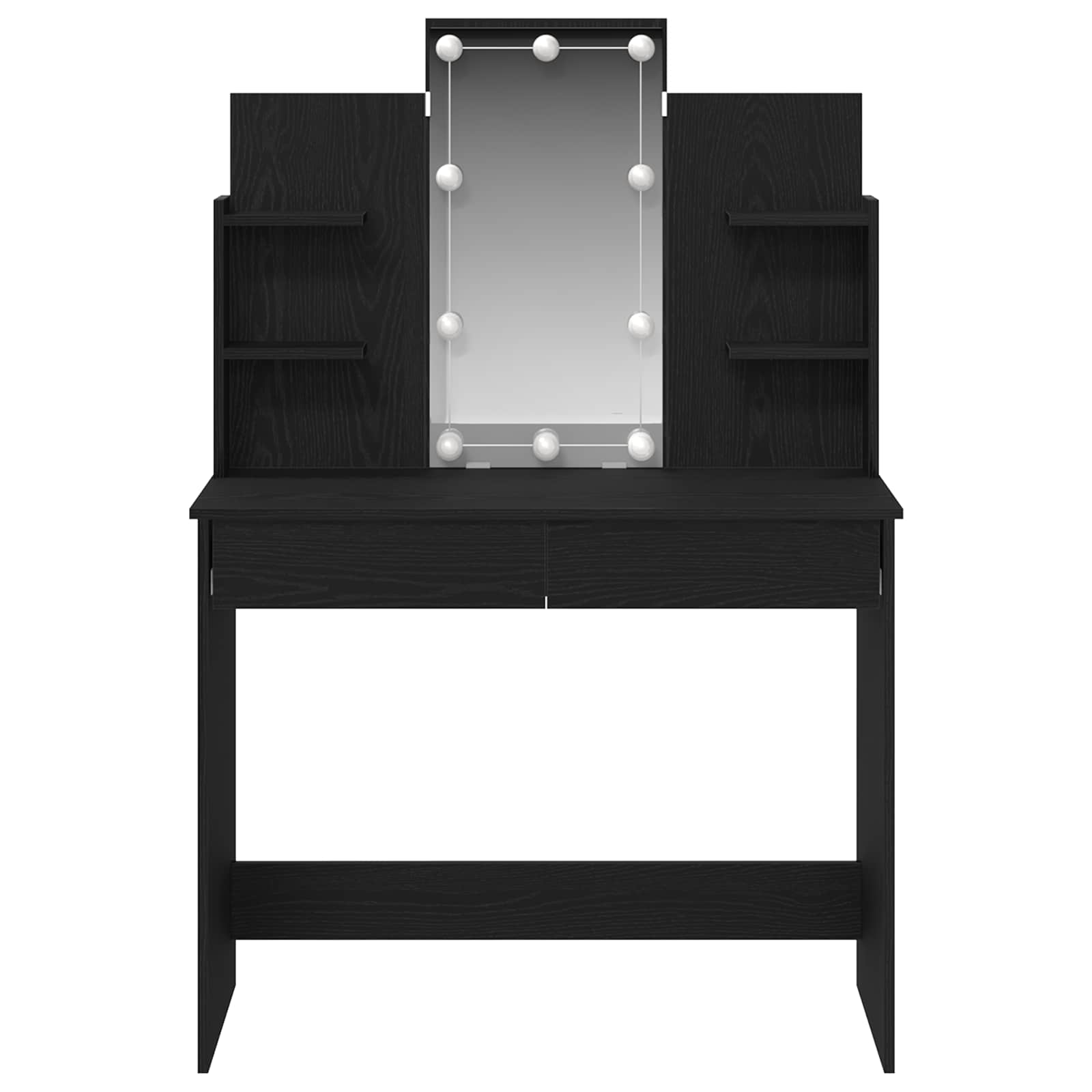 Toaletni stol Crni hrast 96 x 39 x 142 cm Konstruirano drvo