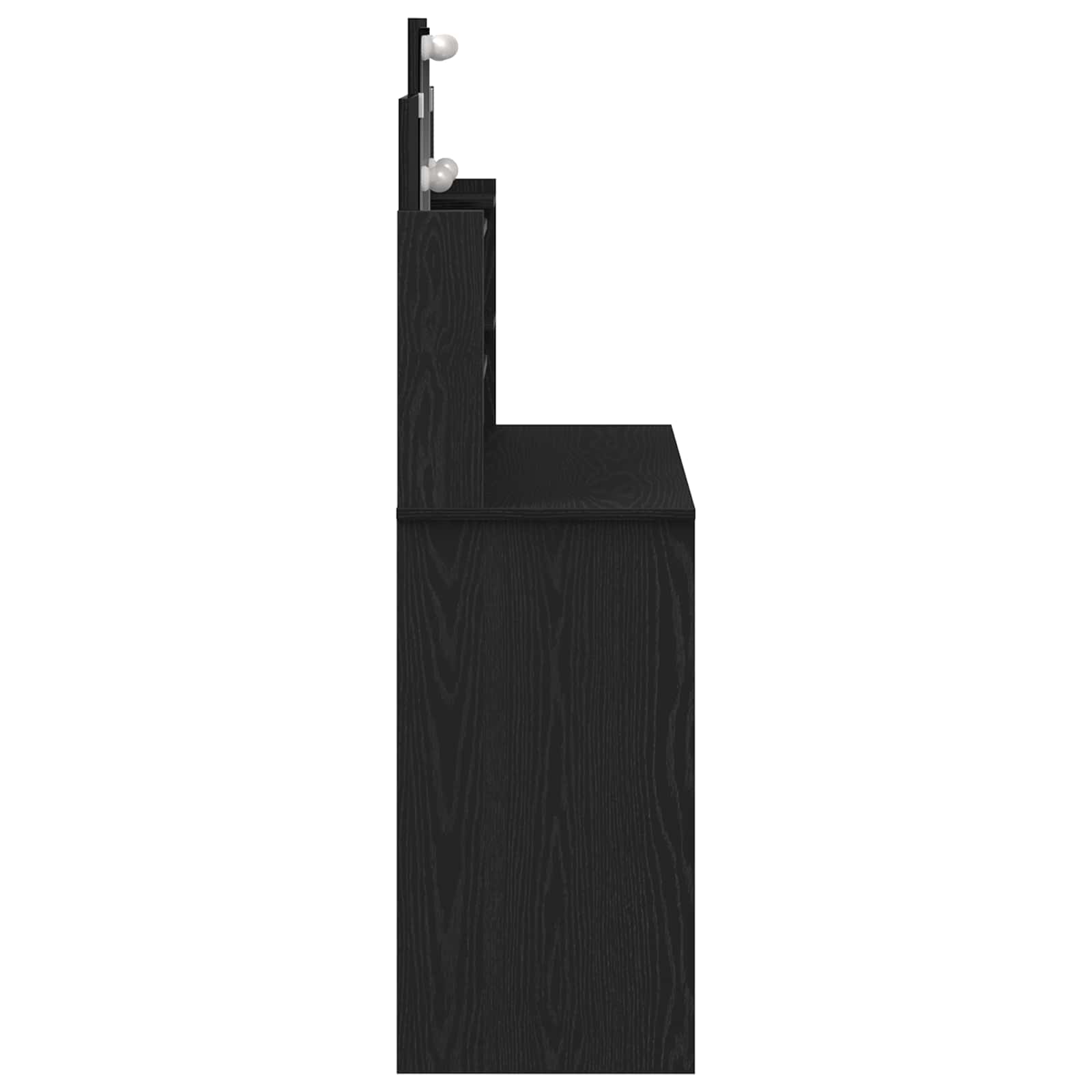 Toaletni stol Crni hrast 96 x 39 x 142 cm Konstruirano drvo