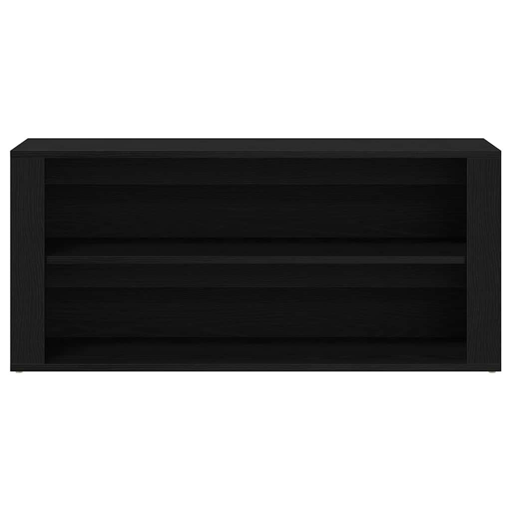 Klupa za cipele crni hrast 100x35x45 cm inženjerski drvo