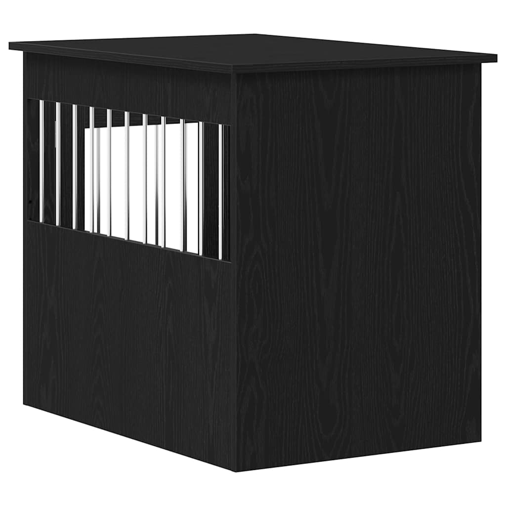 Namještaj za pseću kabinu crni hrast 55x80x68 cm inženjerski drvo