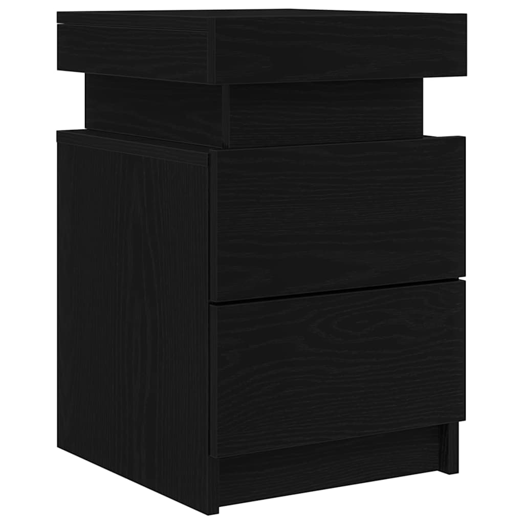 Noćni ormar Crni hrast 35 x 39 x 55 cm Konstruirano drvo