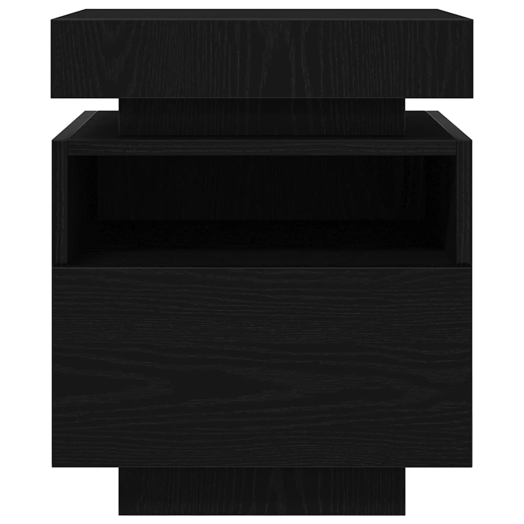 Noćni ormar s ladicama 2 pcs Crni hrast 40 x 39 x 48,5 cm