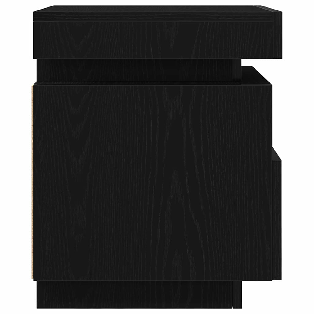 Noćni ormar s ladicama 2 pcs Crni hrast 40 x 39 x 48,5 cm