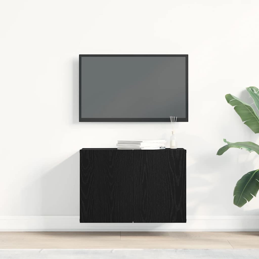 TV ormarić crni hrast 60x30x41 cm inženjerski drvo
