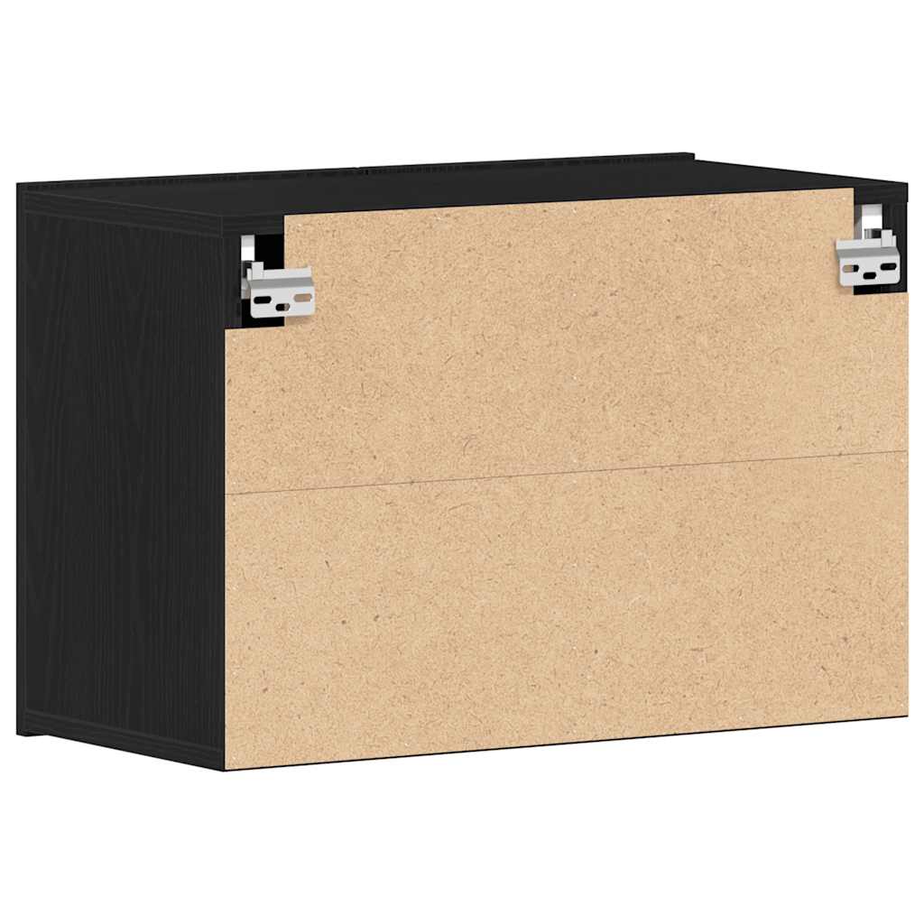 TV ormarić crni hrast 60x30x41 cm inženjerski drvo
