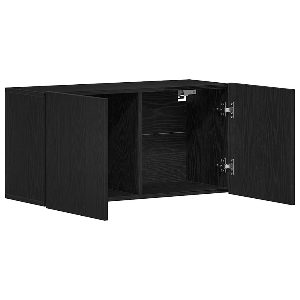 TV ormarić crni hrast 80x30x41 cm inženjerski drvo