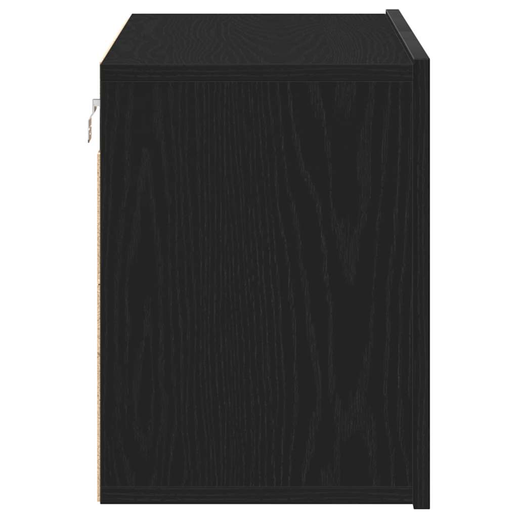 TV ormarić crni hrast 80x30x41 cm inženjerski drvo