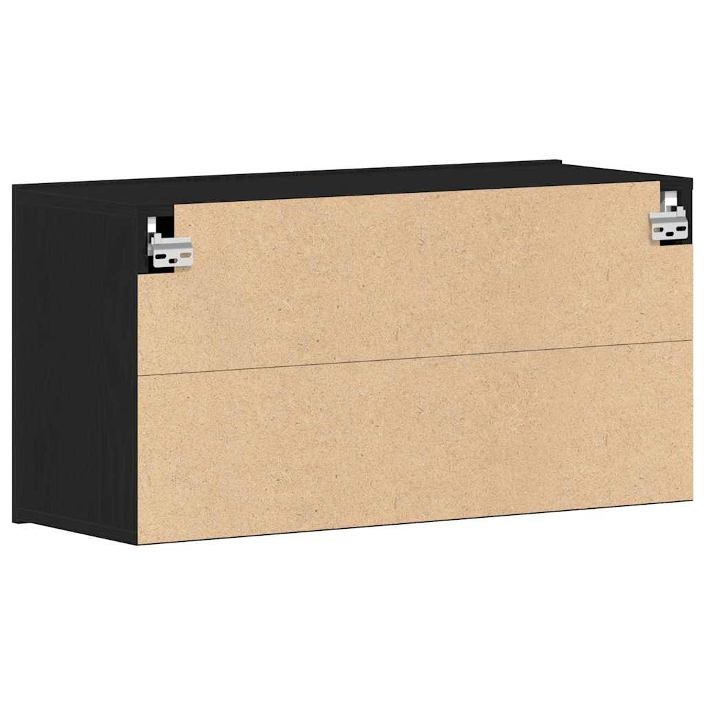 TV ormarić crni hrast 80x30x41 cm inženjerski drvo