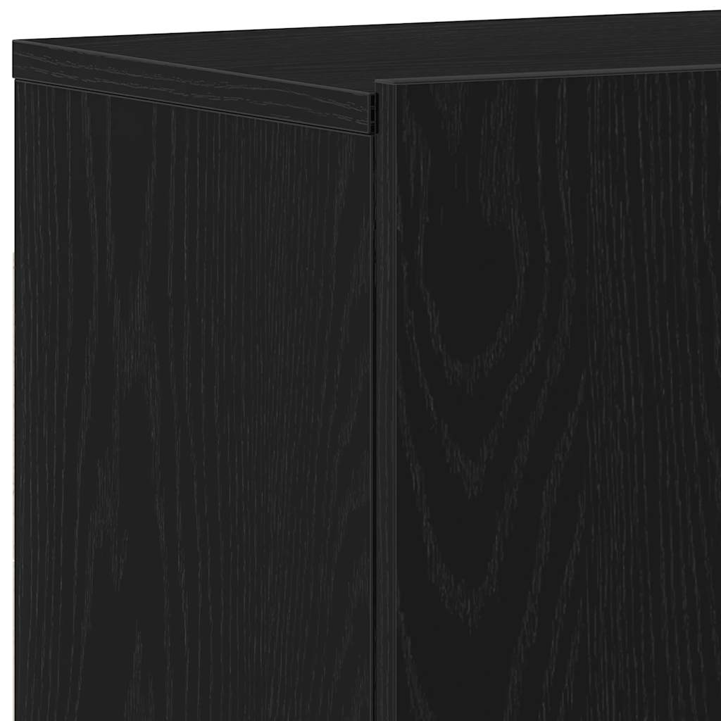 TV ormarić crni hrast 80x30x41 cm inženjerski drvo