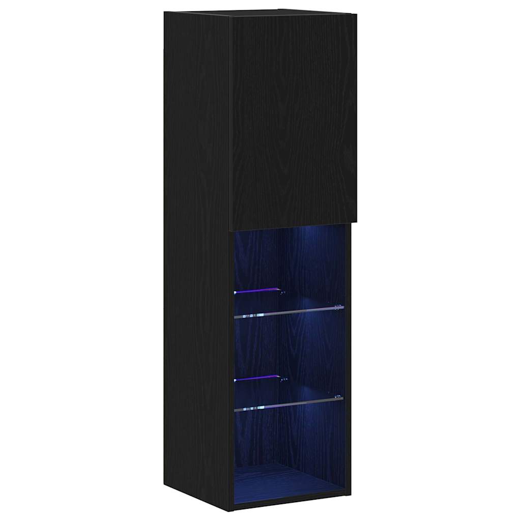 Set TV komoda Crni hrast 30,5 x 30 x 102 cm Konstruirano drvo