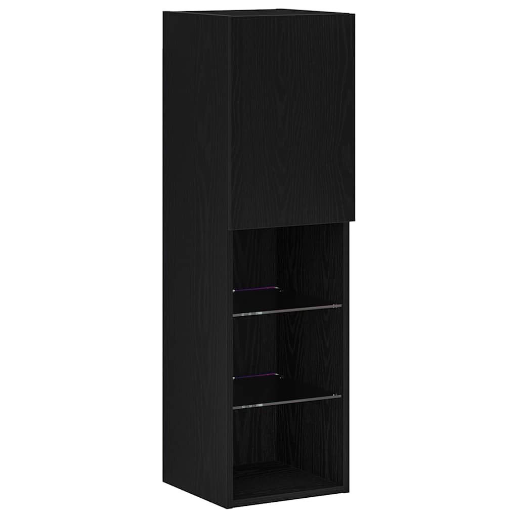 Set TV komoda Crni hrast 30,5 x 30 x 102 cm Konstruirano drvo