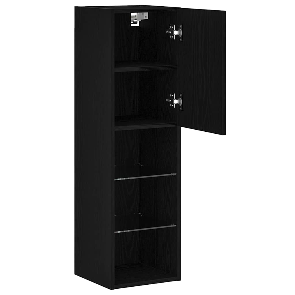 Set TV komoda Crni hrast 30,5 x 30 x 102 cm Konstruirano drvo