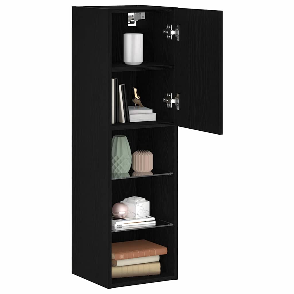 Set TV komoda Crni hrast 30,5 x 30 x 102 cm Konstruirano drvo