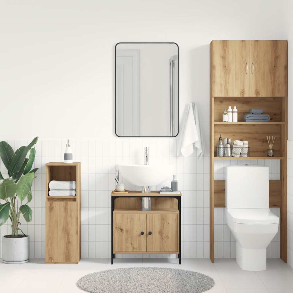 Ormarić za umivaonik u kupaonici Artisan hrast 60x30x60 cm Inženjersko drvo