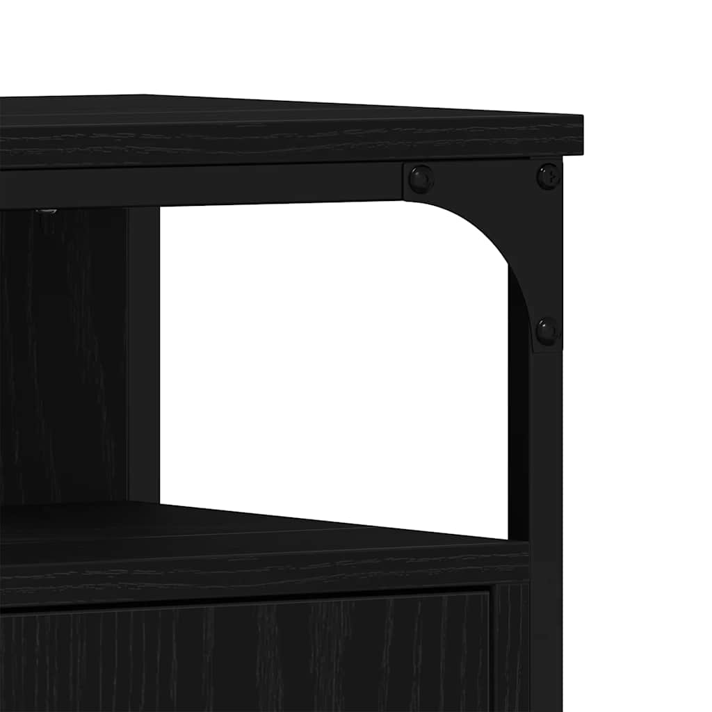 Ormarić za umivaonik u kupaonici crni hrast 60x30x60 cm inženjerski drvo
