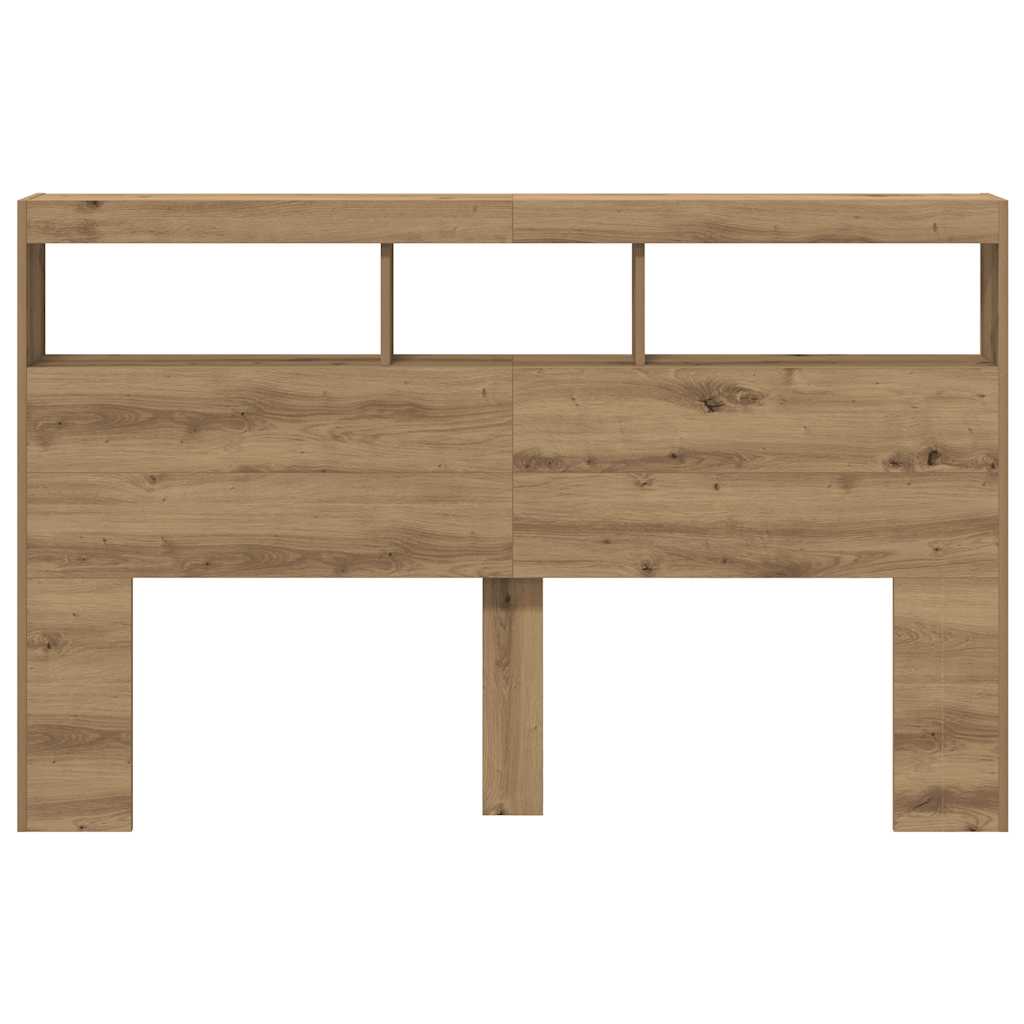 Ormarić za uzglavlje LED boja artisan hrast 160x17x102 cm