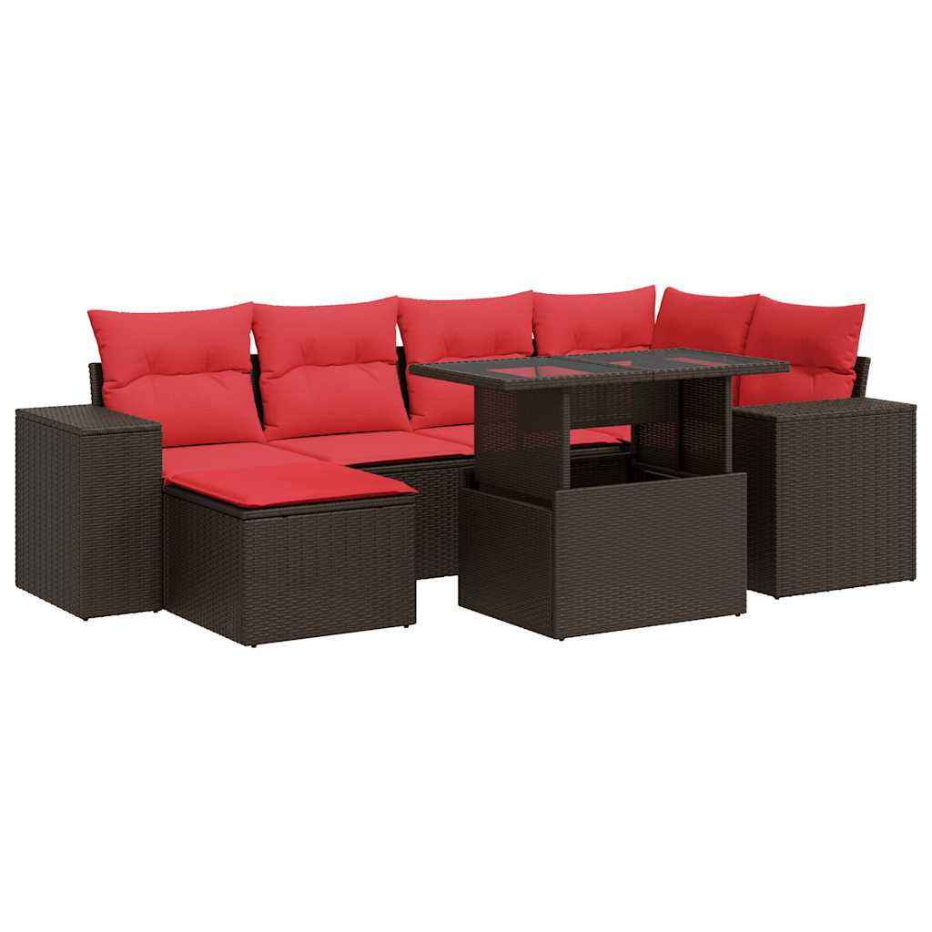 9-dijelni set vrtnih sofa s jastucima od poliratana bagrem