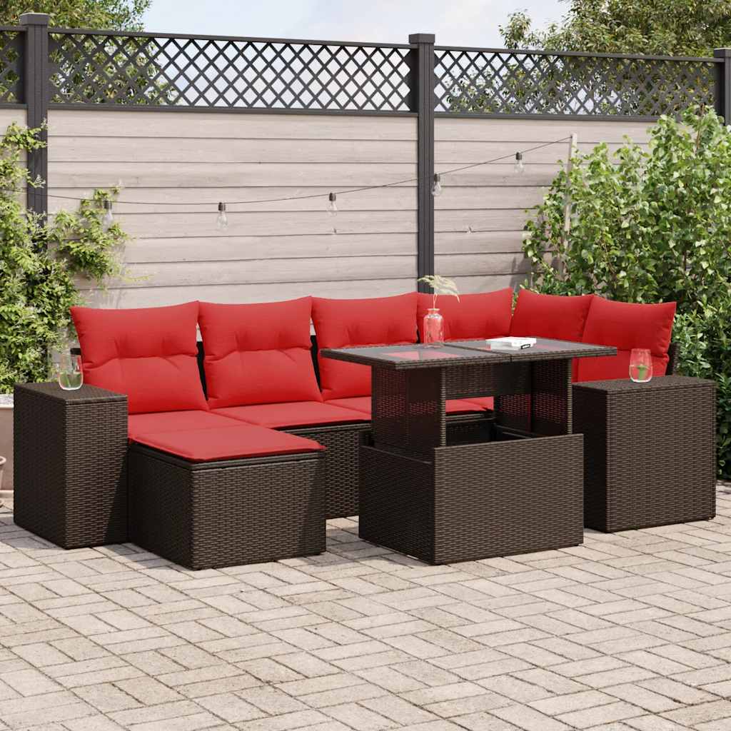 9-dijelni set vrtnih sofa s jastucima od poliratana bagrem