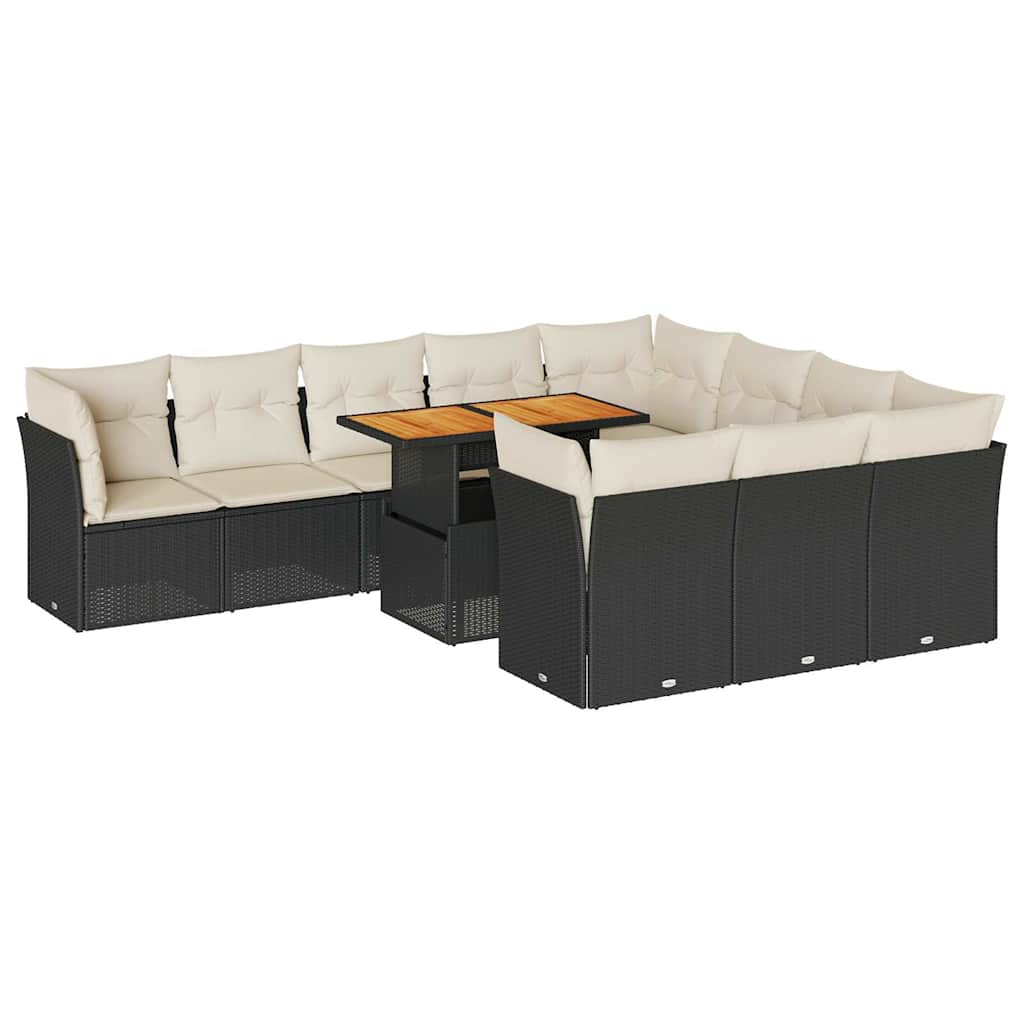 11-dijelni set vrtnih sofa od poliratana s jastucima