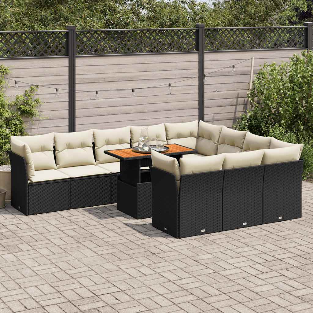 11-dijelni set vrtnih sofa od poliratana s jastucima