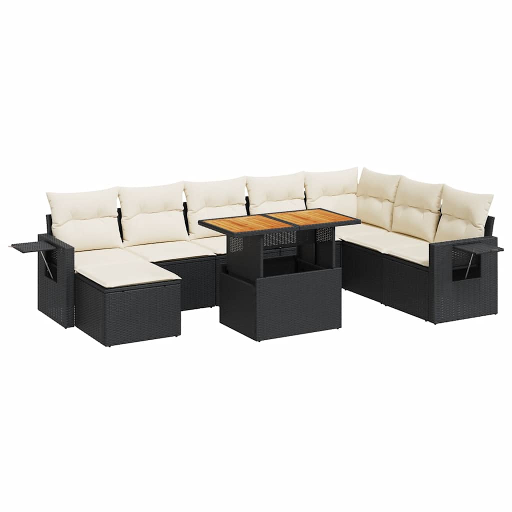 9-dijelni set vrtnih sofa od poliratana s jastucima