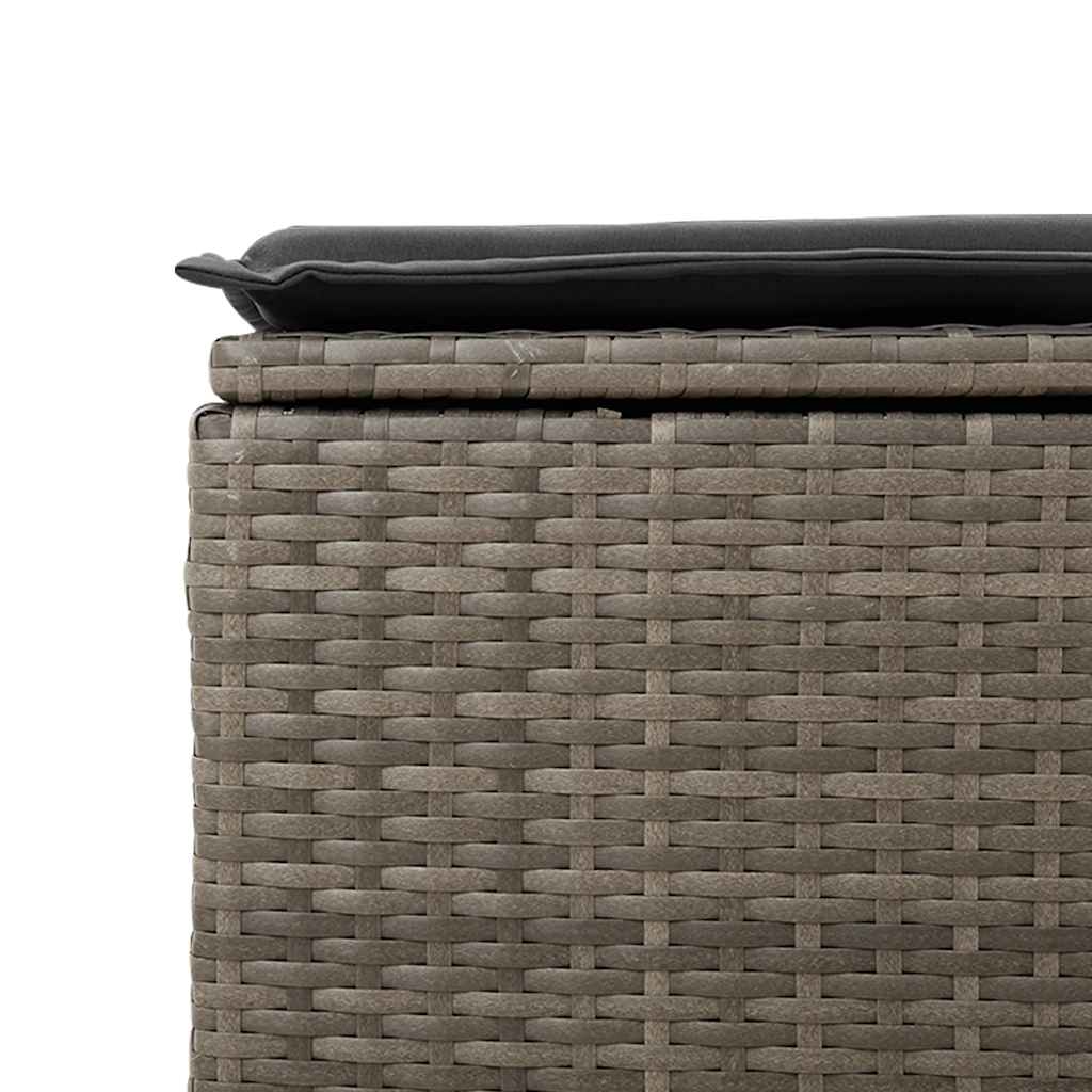 7-dijelni set vrtnih sofa sivi od poliratana