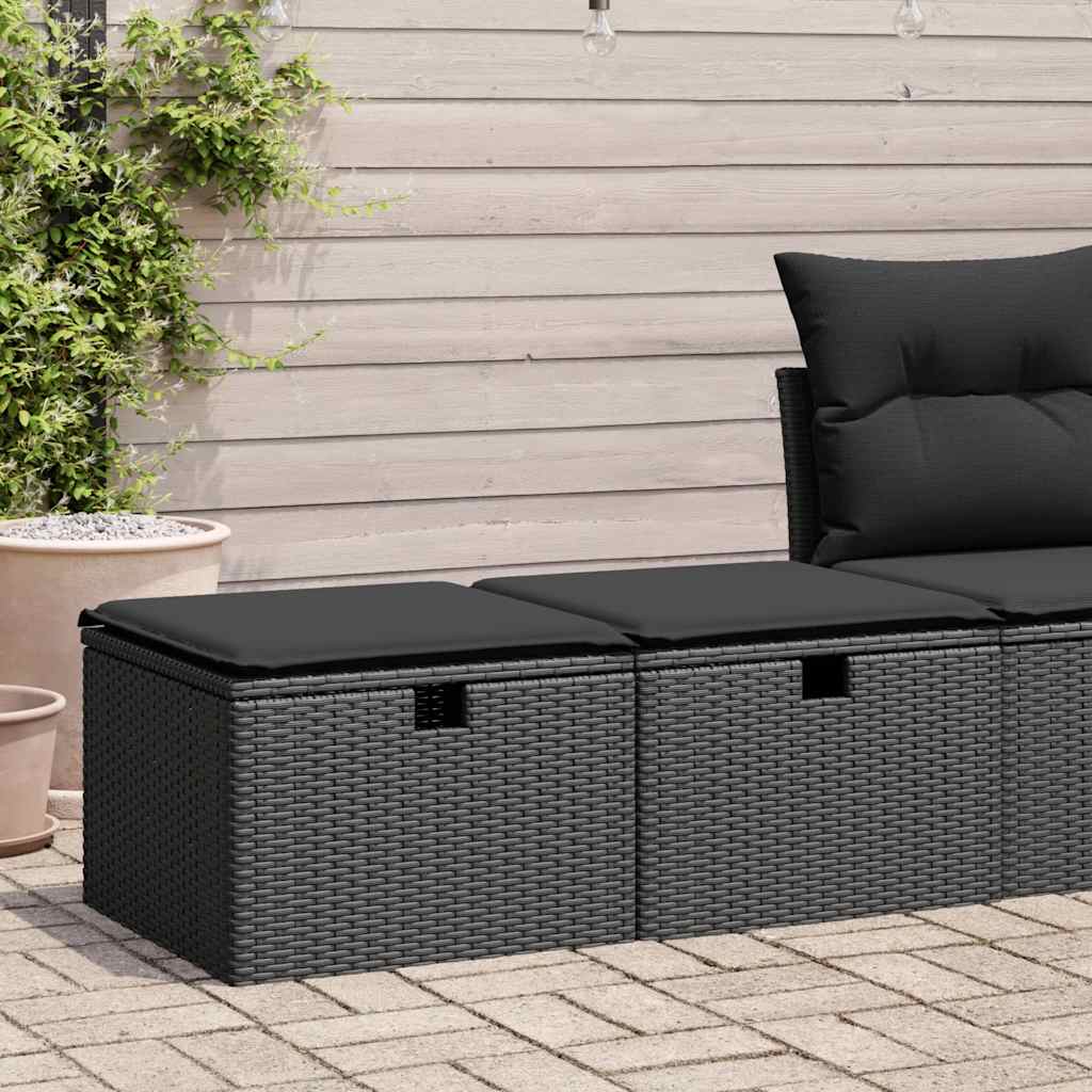 2-dijelni set vrtnih sofa s jastucima bež od poliratana bagrem