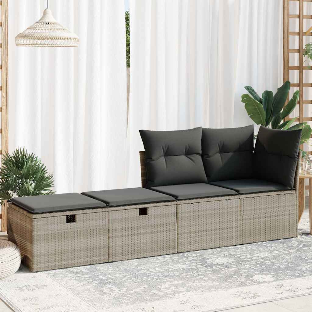2-dijelni set vrtnih sofa s jastucima od poliratana i bagrem