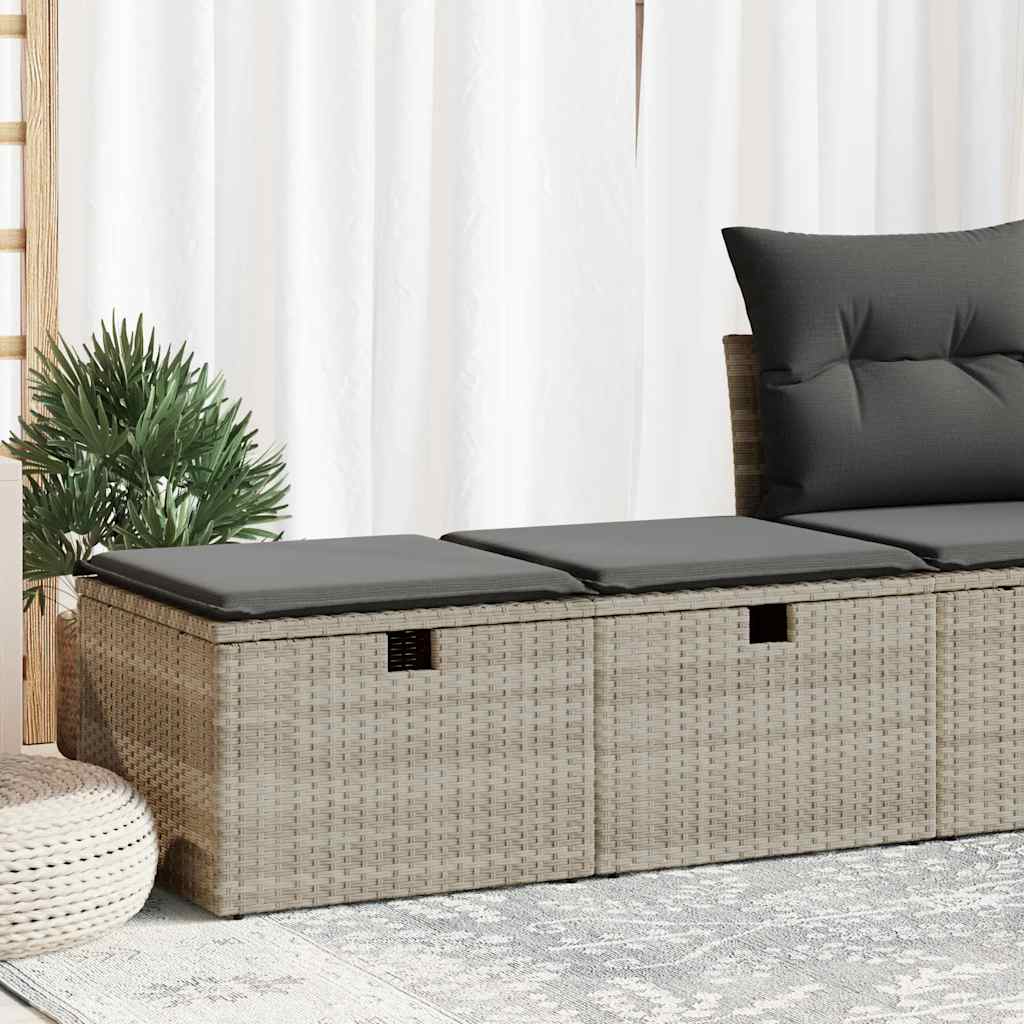 2-dijelni set vrtnih sofa s jastucima od poliratana i bagrem