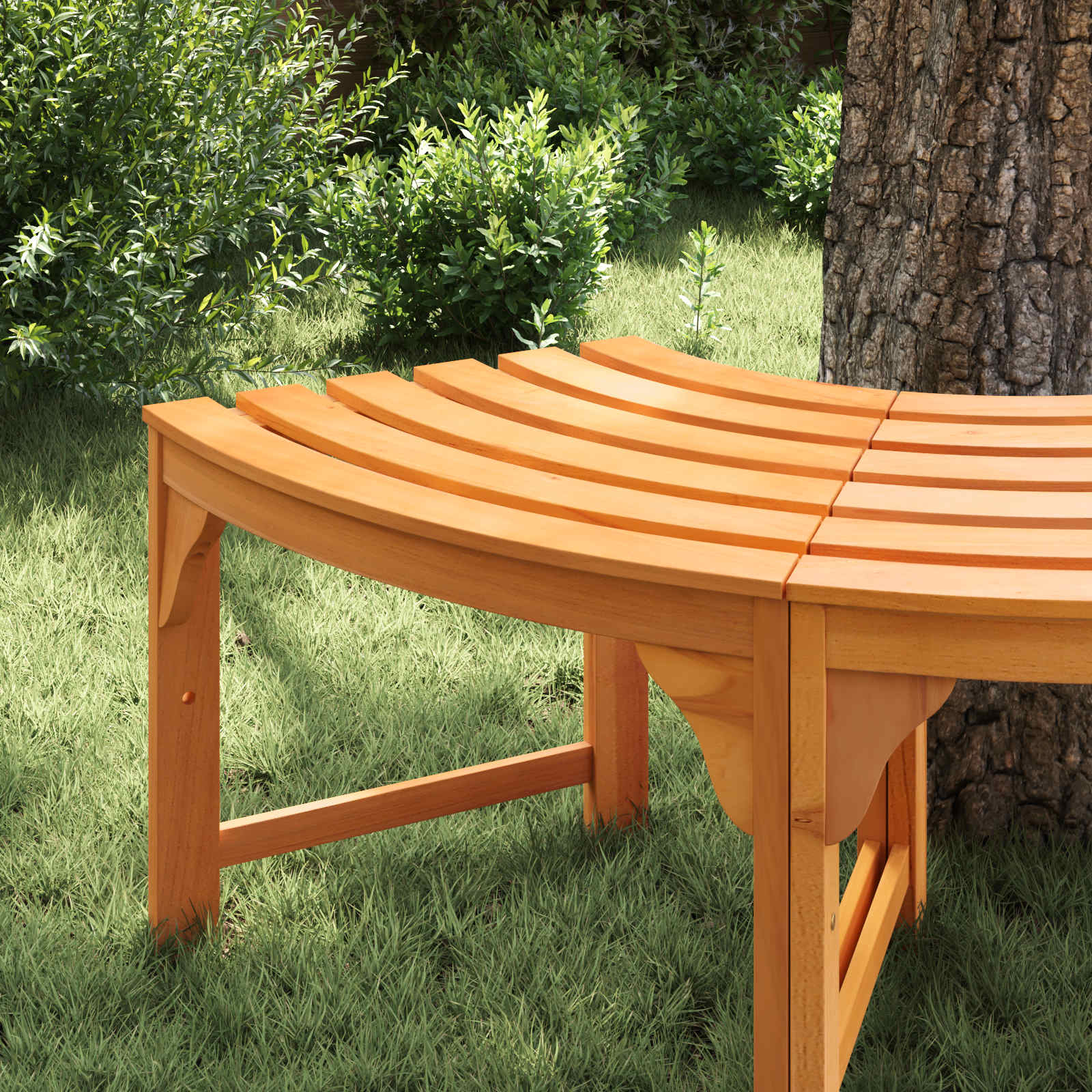 Klupa pod drvetom Prirodna 160 x 80 x 45cm