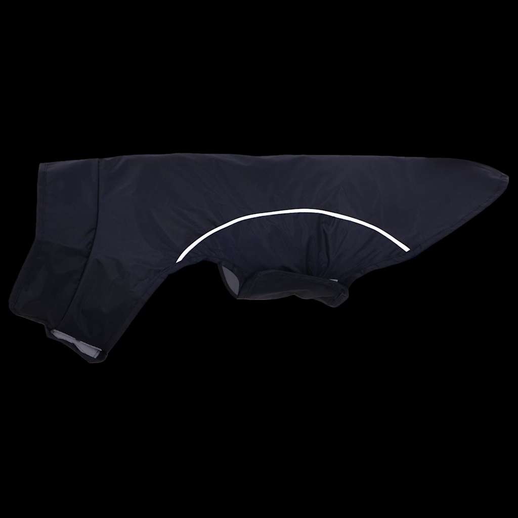 Kabanica za pse s reflektirajućim trakama, poliester, tamnoplava, veličina S