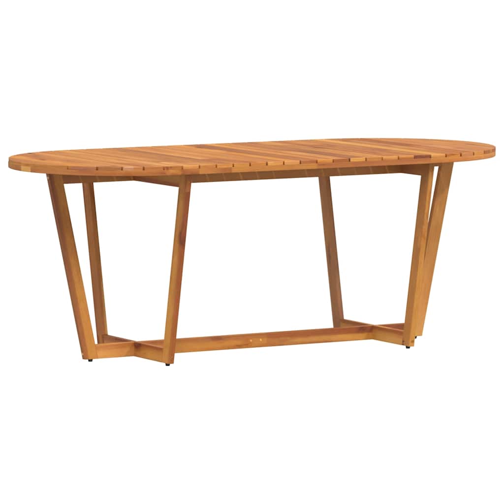Vrtni blagovaonski stol ovalni 200x90x75 cm masivno drvo akacije