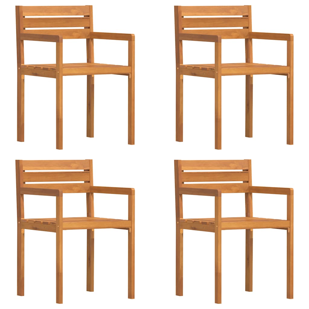 Vrtne stolice 4 kom 50x53x80 cm Masivno drvo akacije