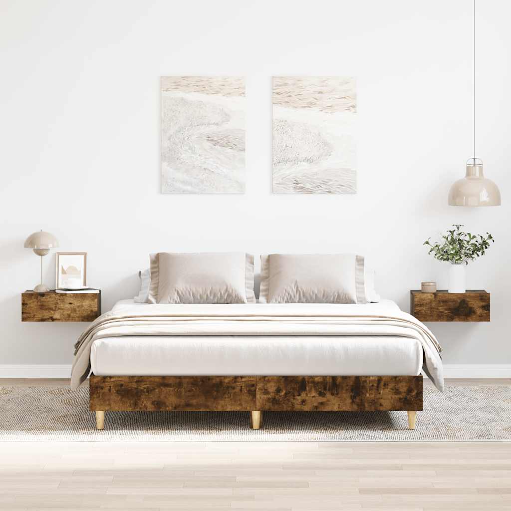 Okvir kreveta bez madraca 150 x 200 cm konstruiranog drva