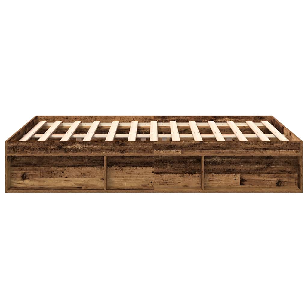 Okvir kreveta bez madraca staro drvo 120x200 cm