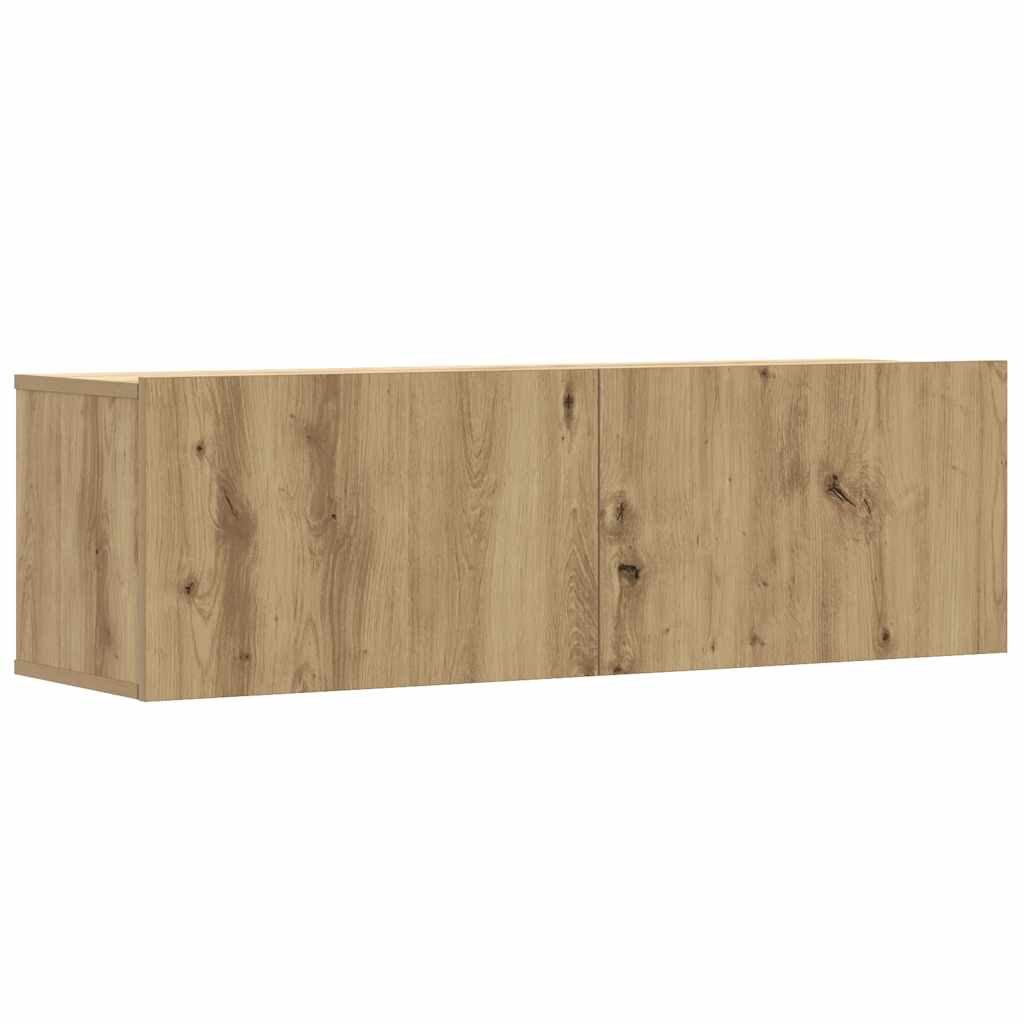 3-dijelni zidni TV ormarić Artisan hrast 100x30x30 cm