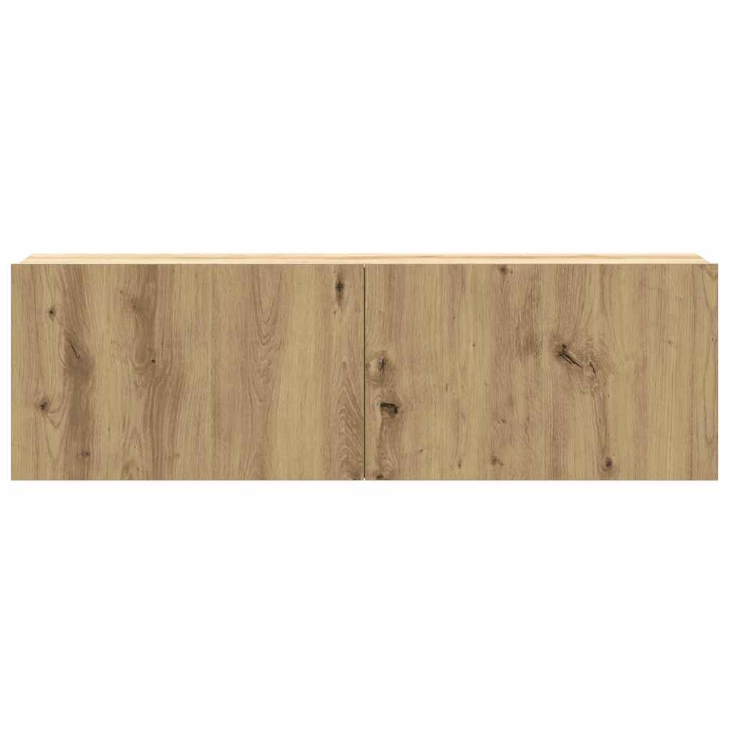 3-dijelni zidni TV ormarić Artisan hrast 100x30x30 cm