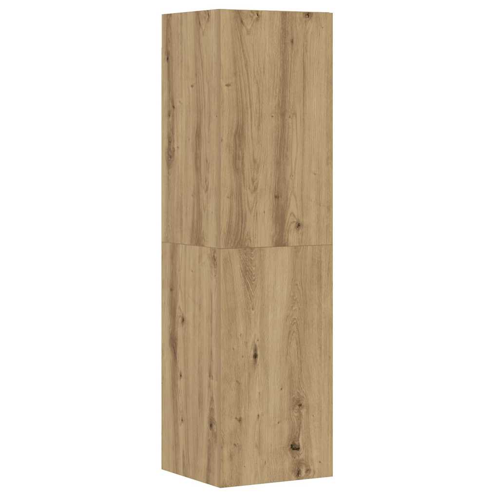 8-dijelni set TV ormarića montiran na zid Artisan Oak